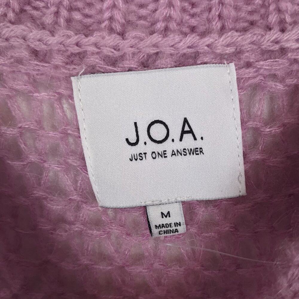 J.O.A. Colorblock Stripe Chunky Knit Pullover Swe… - image 4